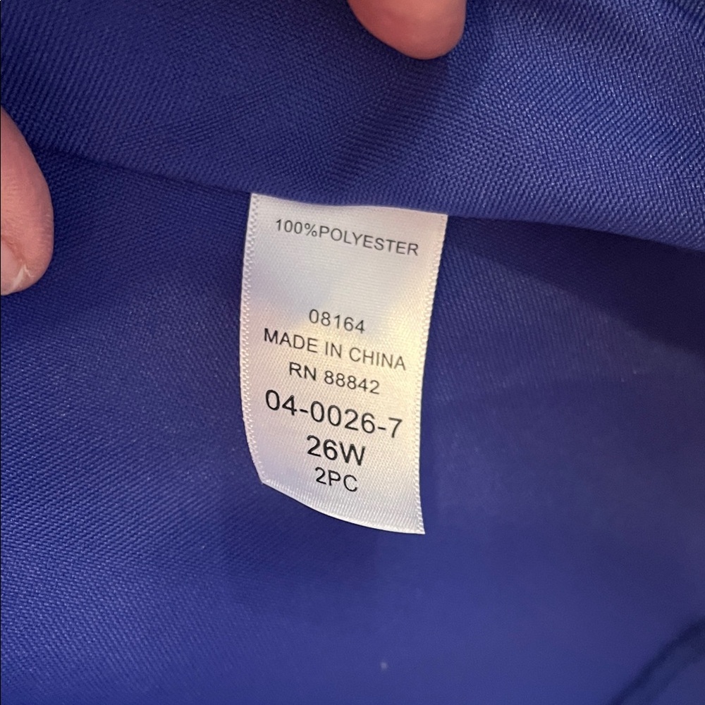 Roaman's 26w Women's Royal Blue Suit Jacket brand new - Picture 7 of 7